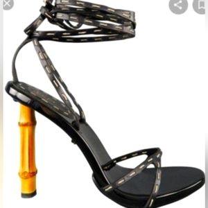 GUCCI TOM FORD VINTAGE BAMBOO HEELS